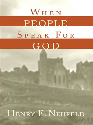 cover image of When People Speak for God